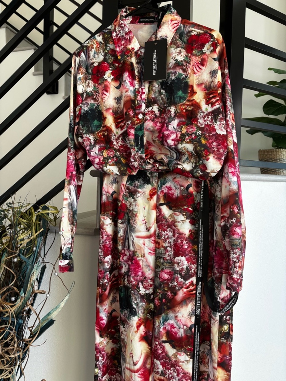 ✨ NWT PrettyLittleThing Renaissance Print Matching Set